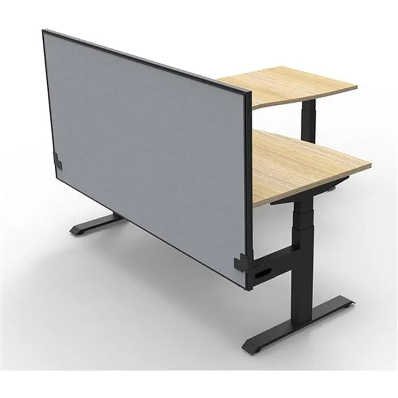 Rapidline Boost  Corner Workstation   Screen 1800/1500mmW Oak/Black