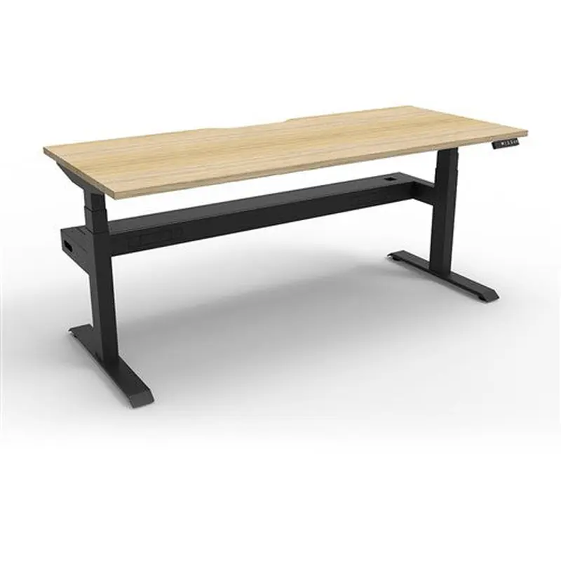 Rapidline Boost  Single Sided Workstation   Cable Tray 1800W x 750D x 1270mmH Oak/Black