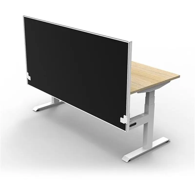 Rapidline Boost  Single Sided Workstation   Screen 1500W x 750D x 1330mmH Oak/White