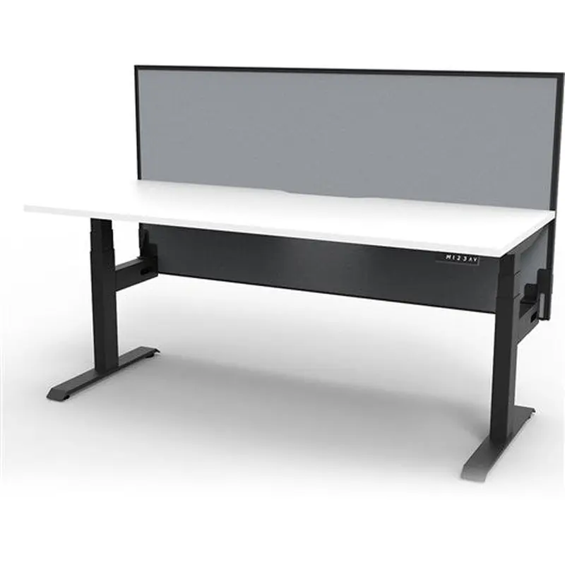 Rapidline Boost  Single Sided Workstation   Screen 1500W x 750D x 1330mmH White/Black