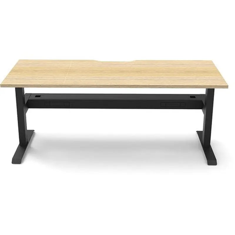 Rapidline Boost Static Single Sided Workstation   Tray 1500W x 750D x 730mmH Oak/Black