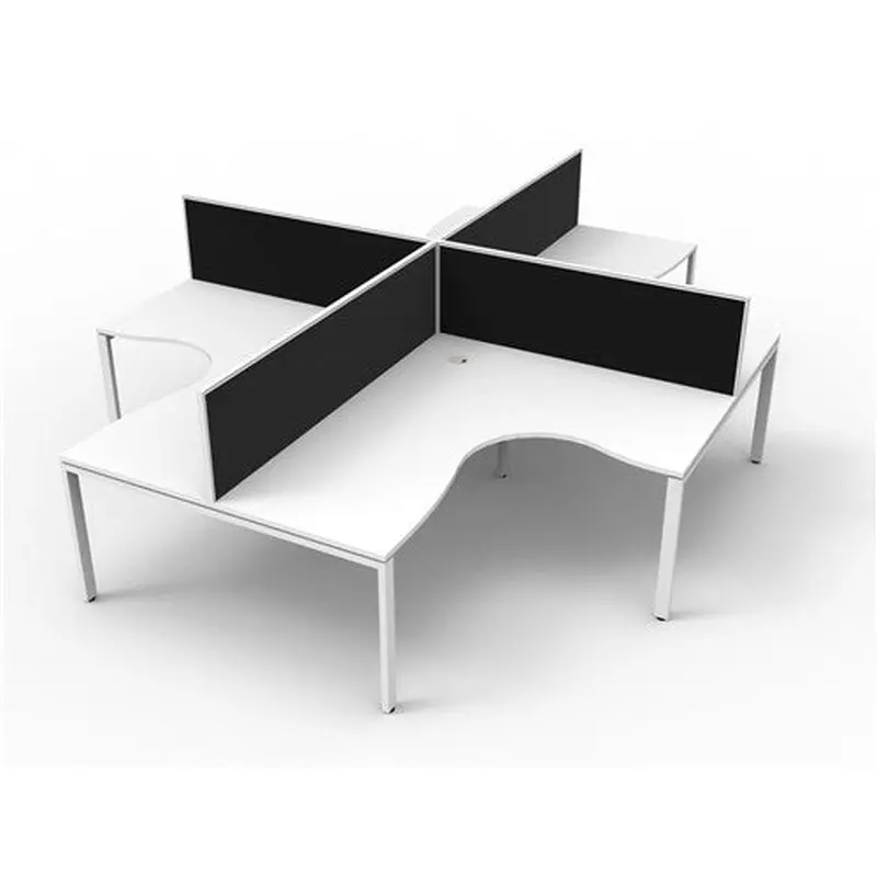 Rapidline Deluxe Infinity Corner Workstation Profile Leg  Screen 3630/3030mmW White/Wht