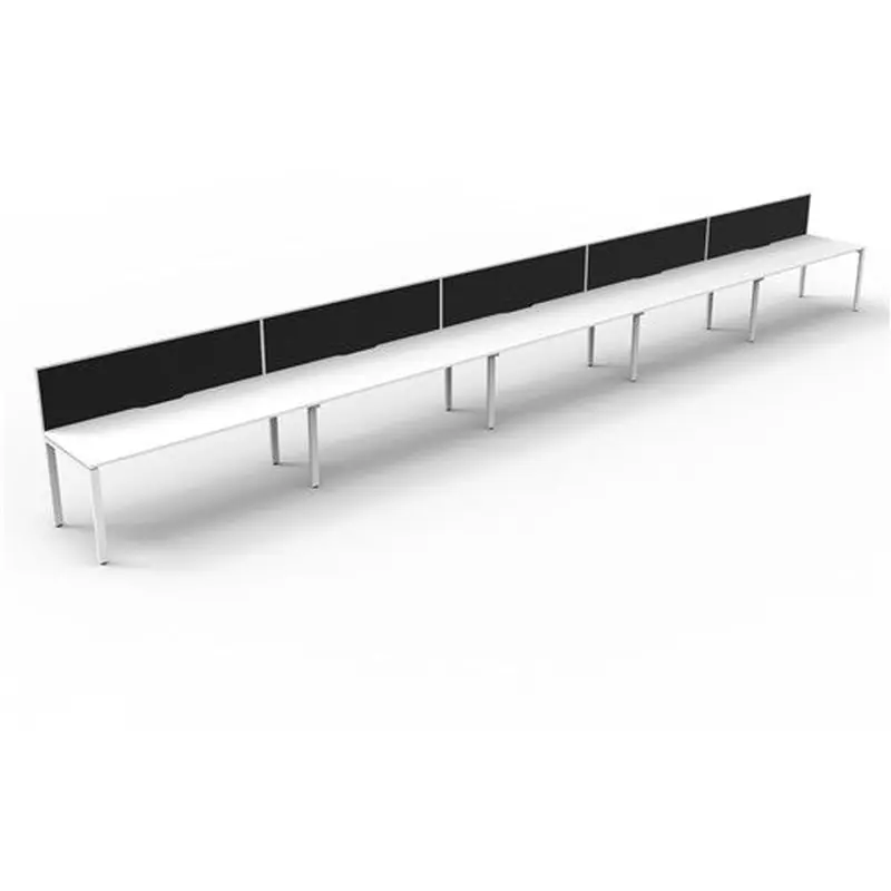 Rapidline Deluxe Infinity Desk Profile Leg One Sided   Screen 5 Person 7500mmW White/White