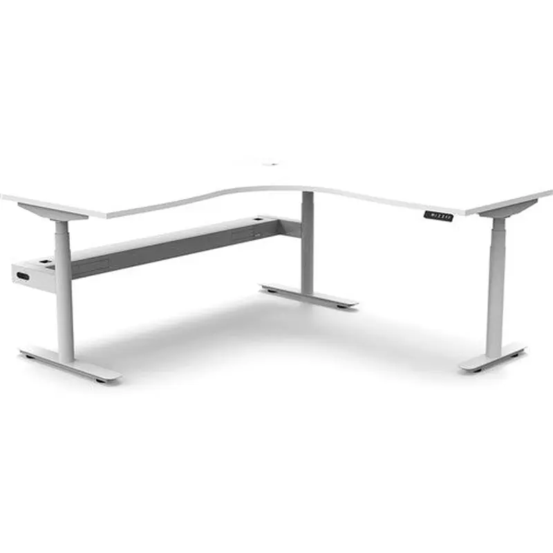 Rapidline Halo  Corner Workstation   Tray 1500/1500W x 750D x 1270mmH White/White