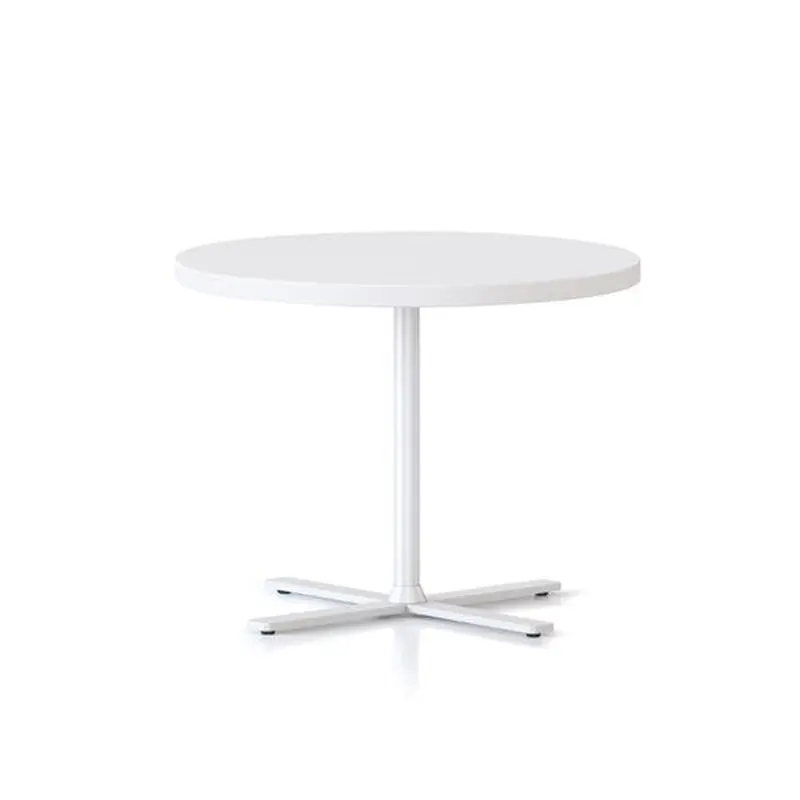 Rapidline Kolo Round Side Table 600D x 457mmH White Top White Base