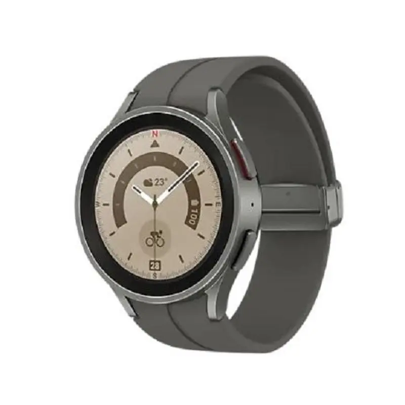 Samsung Galaxy Watch5 Pro Bluetooth (45mm) - Grey Titanium (SM-R920NZTAXSA), 1.4' Display, Dual-Core, 1.5GB/16GB Memory, NFC, 590mAh Battery, 2YR
