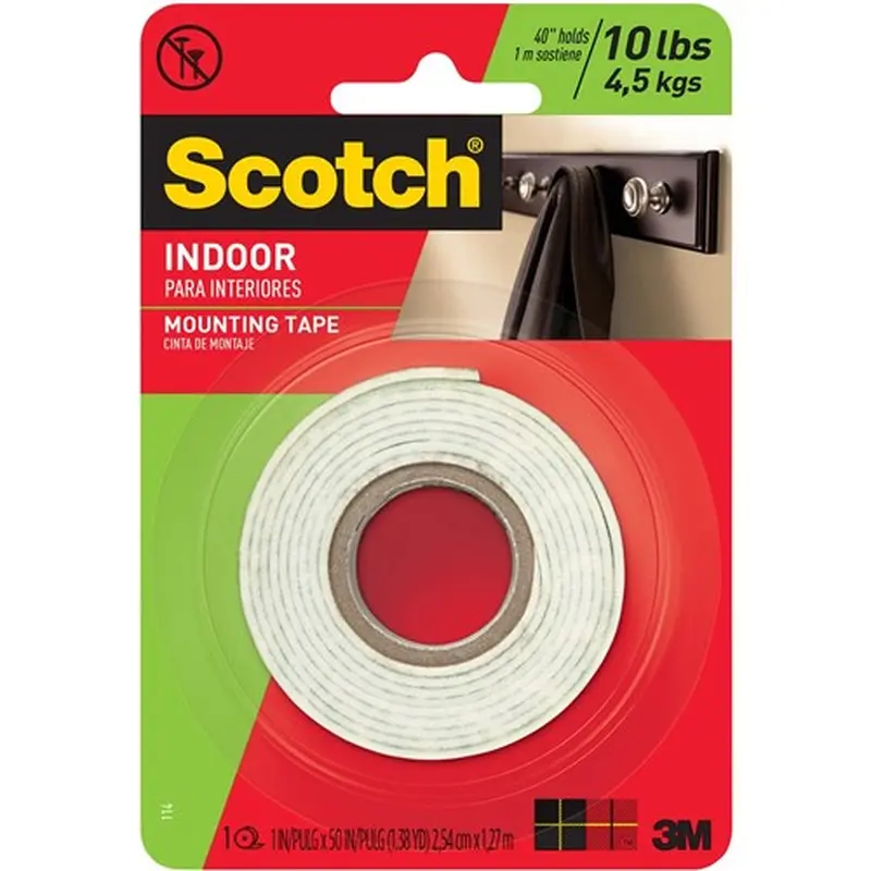 Scotch 114 Mounting Tape 2.5cmx1.3m Indoor Strip