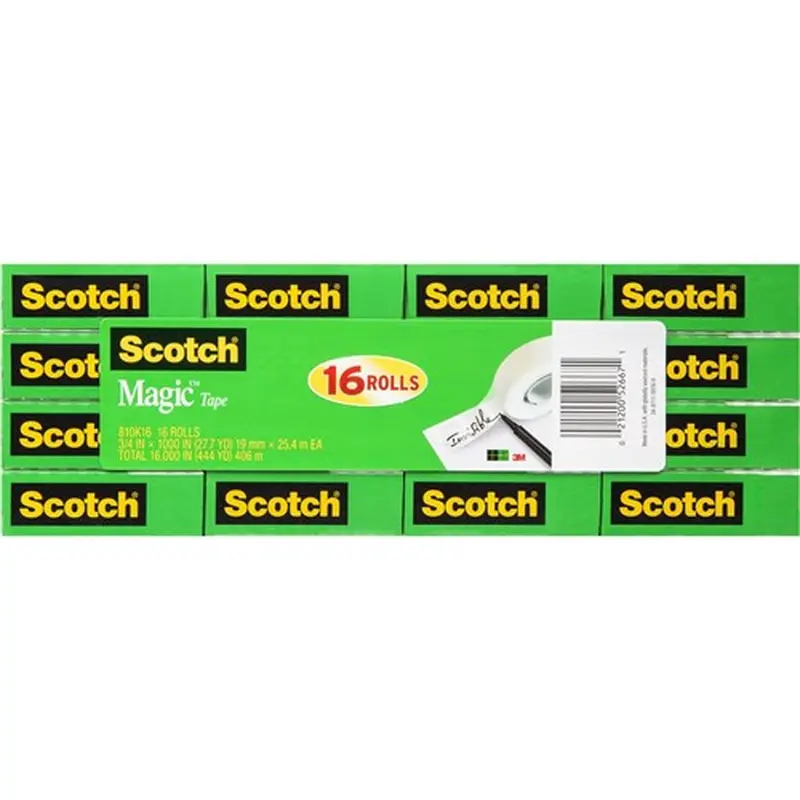 Scotch 810-16 Magic Tape 19mmx25.4m Multipack Pack of 16