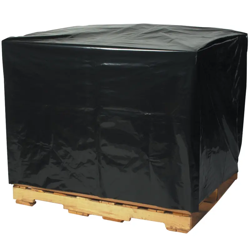 51 x 49 x 97" - 3 Mil Black Pallet Covers (PC551) Case Of 50