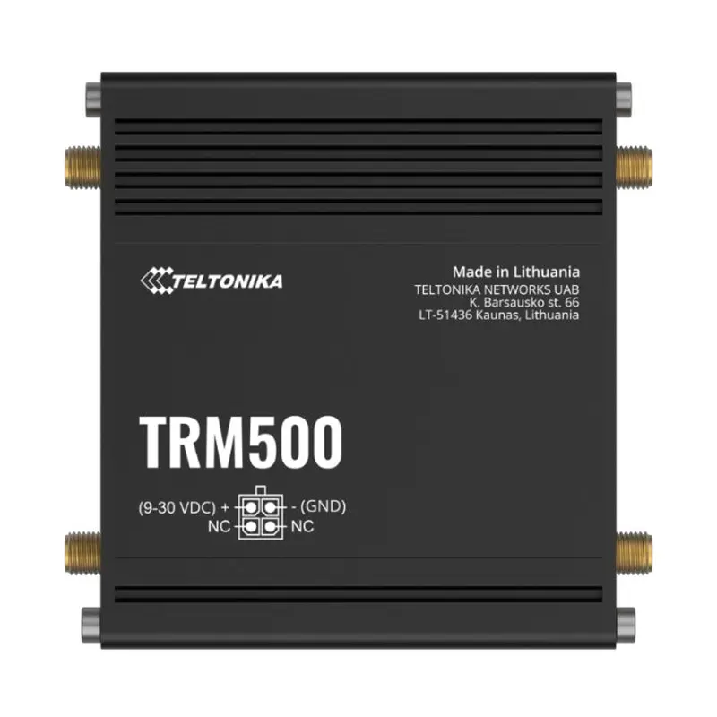 Teltonika TRM500 Industrial Cellular Modem, 5G (3.4 Gbps) & 4G (Cat19), with USB Type-C, PSU included