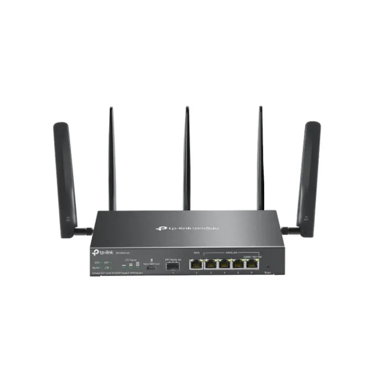 TP-Link ER706W-4G Omada 4G  Cat6 AX3000 Gigabit VPN Router, 4G , Dual Band Wi-fi 6, 6 Gigabit Ports (5 RJ45 1 SFP), 5 High-Gain Detach Ant.