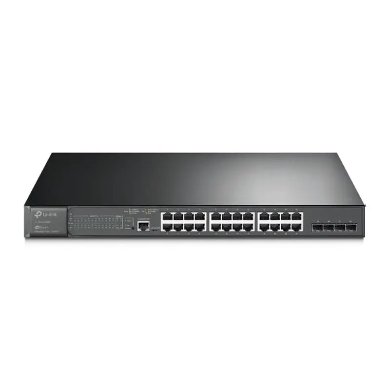 TP-Link SG3428MP Omada 28-Port PoE  Gigabit L2  Managed Switch with 4 SFP Slots, Integration with Omada SDN Controller,Static Routing, OAM, 802.1Q VLA
