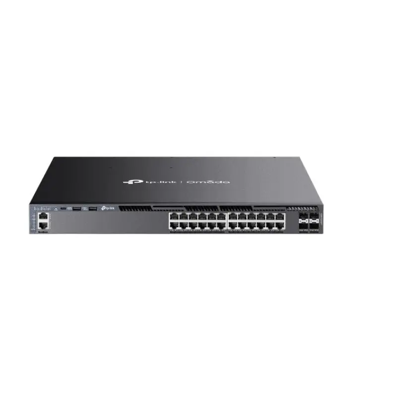 TP-Link SG6428XHP Omada 24-Port Gigabit Stackable L3 Managed PoE  Switch with 4 10G Slots, Omada 24-PortGigabit Stackable L3 Managed PoE  Switch with