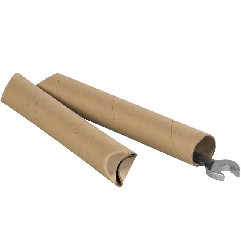 1 1/2 x 30" Kraft Crimped End Tubes (S1530K) Case Of 70