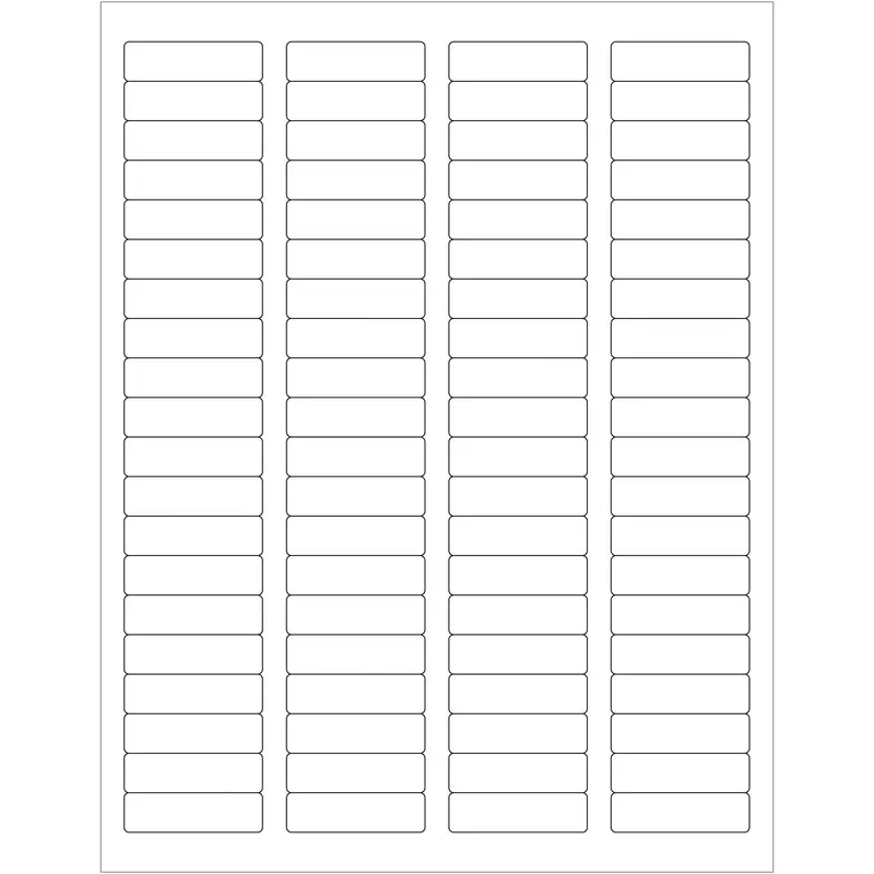 1 3/4 x 1/2" Weather-Resistant Laser Labels (LL250WR) Case Of 8000