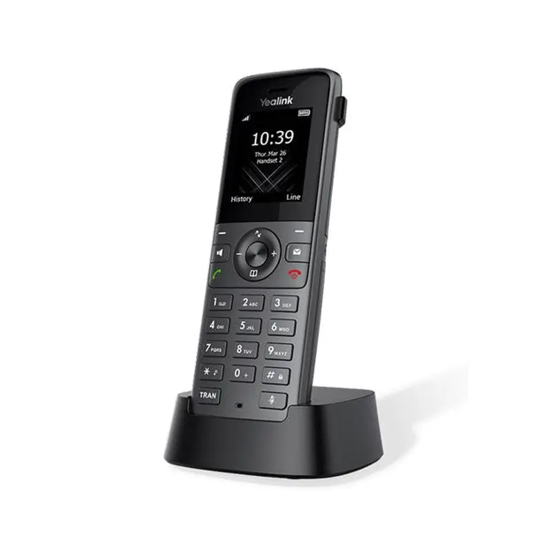 Yealink W73H High-Performance IP DECT Handset, HD Audio, Long Standby Time of 400 hours,Up to 35hours talk time, Noise Reduction, Microsoft SIPGateway