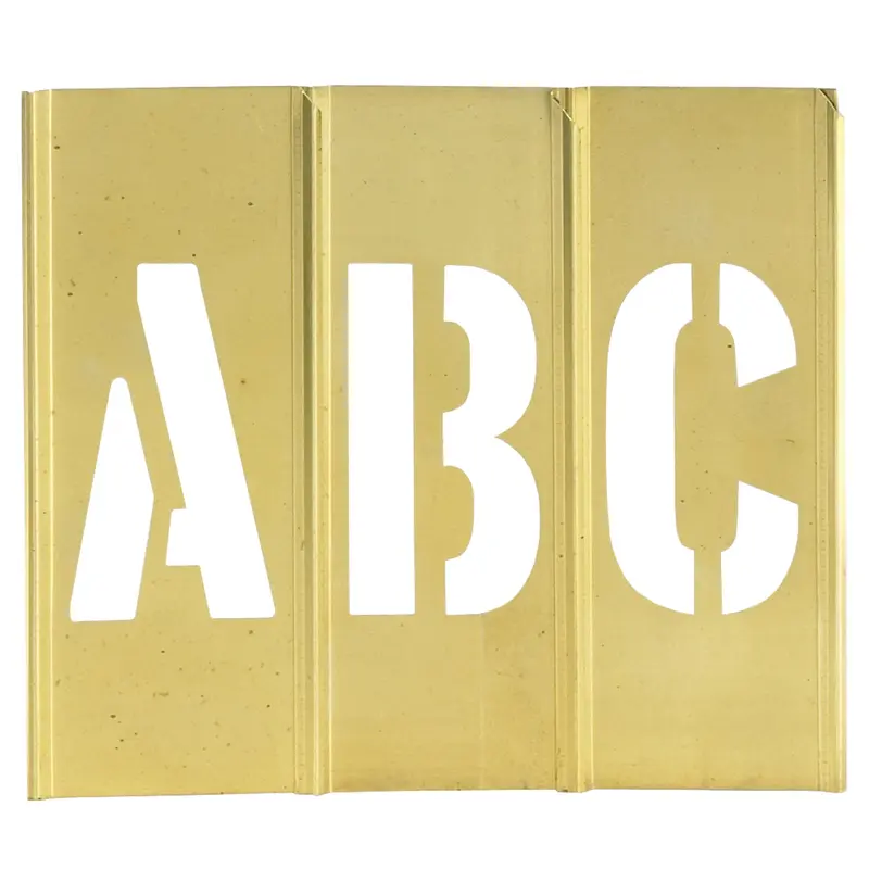 1" Letter/Number Brass Stencils (STBLN1) Case Of 45