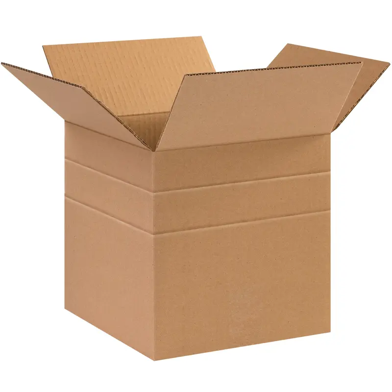10 x 10 x 10" Multi-Depth Corrugated Boxes (MD101010) Bundle Of 25