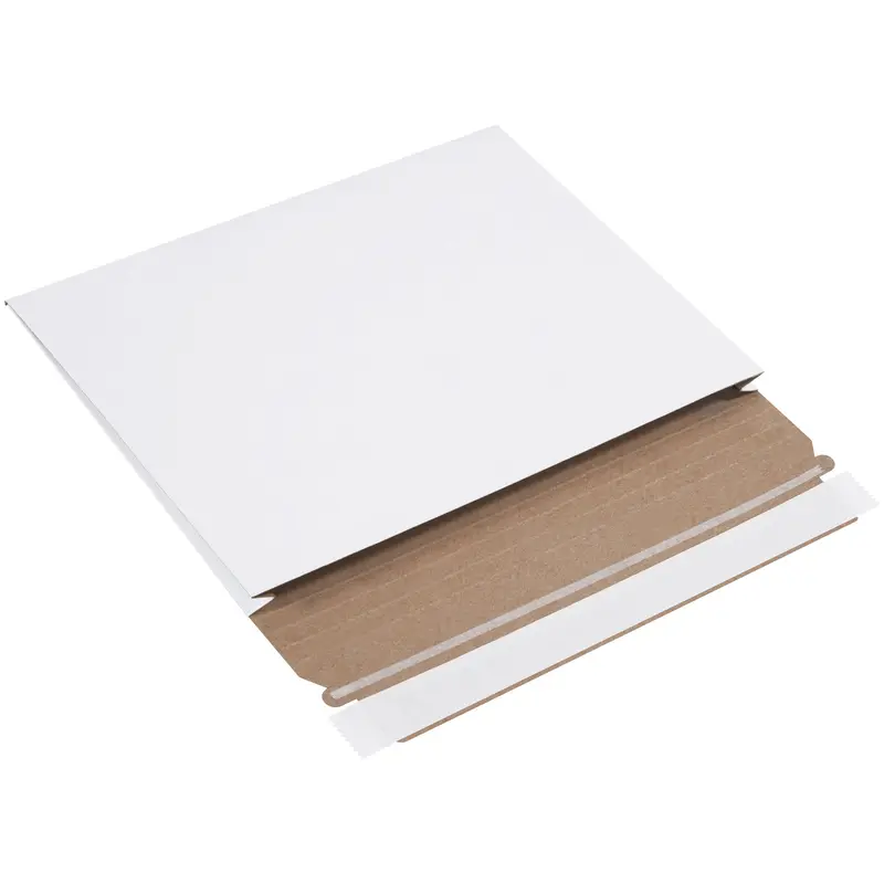 10 x 7 3/4 x 1" White Stayflats Gusseted Mailers (RM1G) Case Of 100