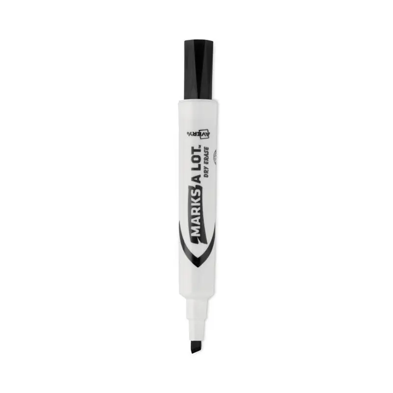 Avery MARKS A LOT Desk-Style Dry Erase Marker Value Pack, Broad Chisel Tip, Black, 36/Pack (98207) (AVE98207) Pack of 36