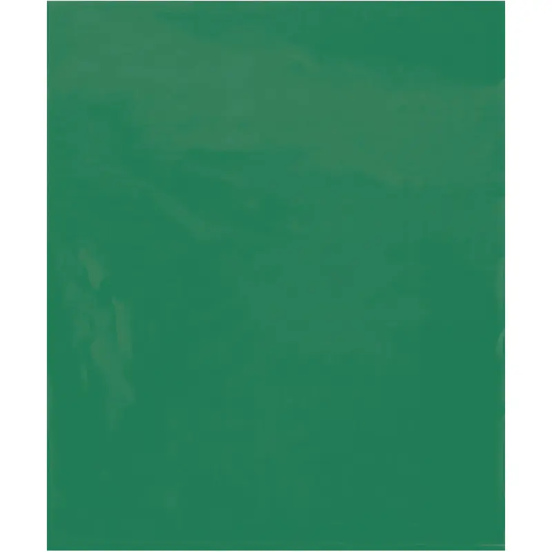 15 x 18" - 2 Mil Green Flat Poly Bags (PB572G) Case Of 1000