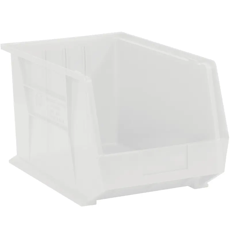 16 x 11 x 8" Clear Plastic Stack & Hang Bin Boxes (BINP1611CL) Case Of 4