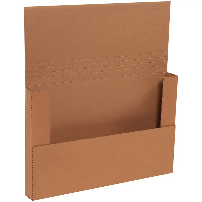 17 1/4 x 11 1/4 x 2" Kraft Easy-Fold Mailers (M17112BFK) Bundle Of 50