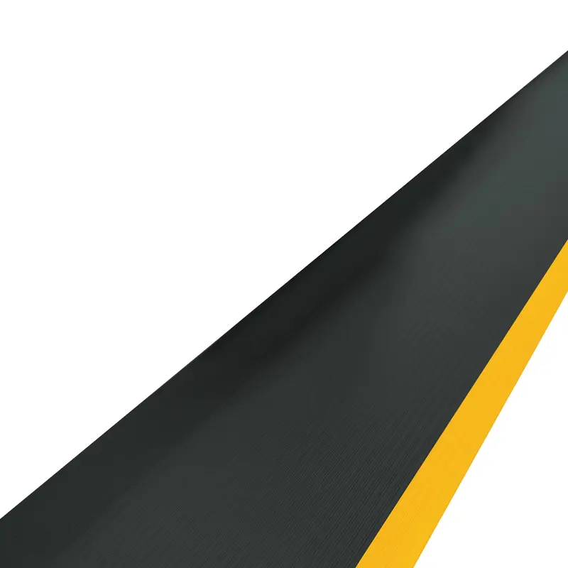 2 x 10' Black/Yellow Economy Anti-Fatigue Mat (MAT106BY) Each