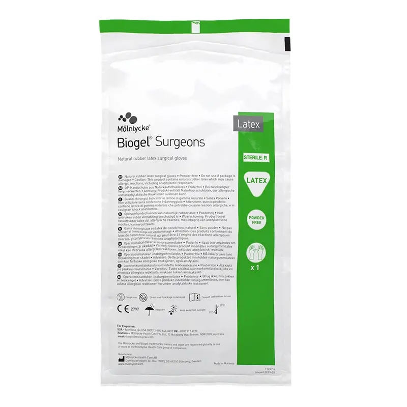 Biogel Surgeons Surgical Glove Size 8.5 Sterile Latex Standard Cuff Length Micro-Textured Straw Not Chemo Approved (184864_BX) 50/BX
