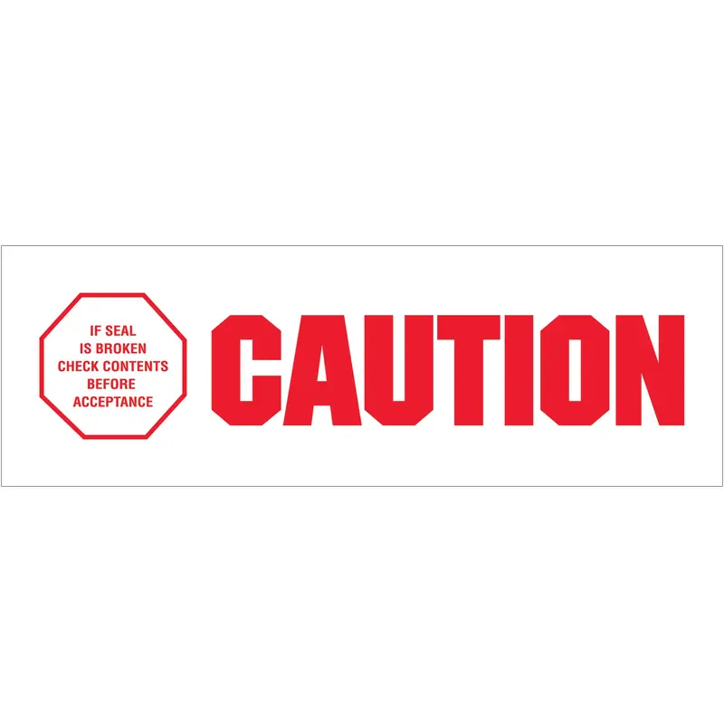 2" x 110 yds. - "Caution - If Seal Is Broke" (18 Pack) Tape Logic Messaged Carton Sealing (T902P0418PK) Case Of 18