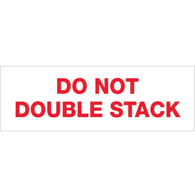 2" x 110 yds. - "Do Not Double Stack..." (18 Pack) Tape Logic Messaged Carton Sealing Tape (T902P1818PK) Case Of 18