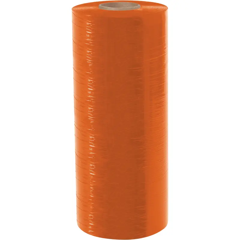 20" x 80 Gauge x 6000' Orange Cast Machine Stretch Film (MSF2080ORG) Roll Of 1