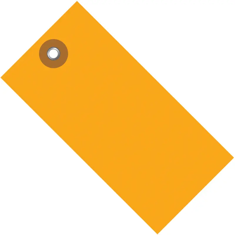 3 1/4" x 1 5/8" Orange Tyvek Shipping Tag (G14021E) Case Of 100