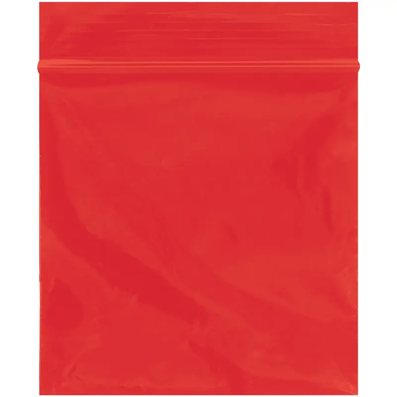 3 x 3" - 2 Mil Red Reclosable Poly Bags (PB3540R) Case Of 1000