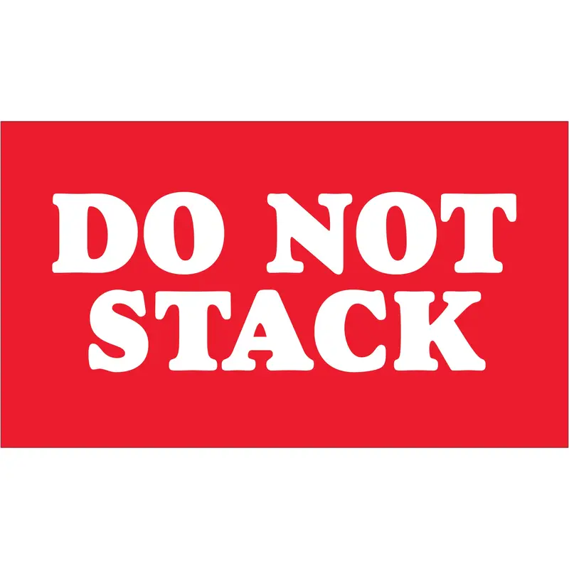 3 x 5" - "Do Not Stack" Labels (SCL604) Roll Of 500