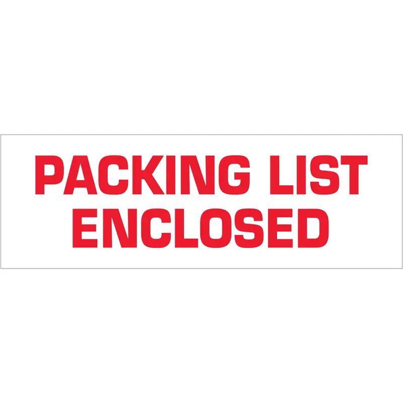 3" x 110 yds. - "Packing List Enclosed" Tape Logic Messaged Carton Sealing Tape (T905P03) Case Of 24