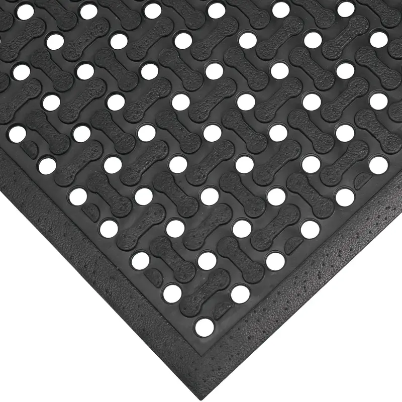 3 x 5' Black Anti-Slip Drainage Mat (MAT301BK) Each