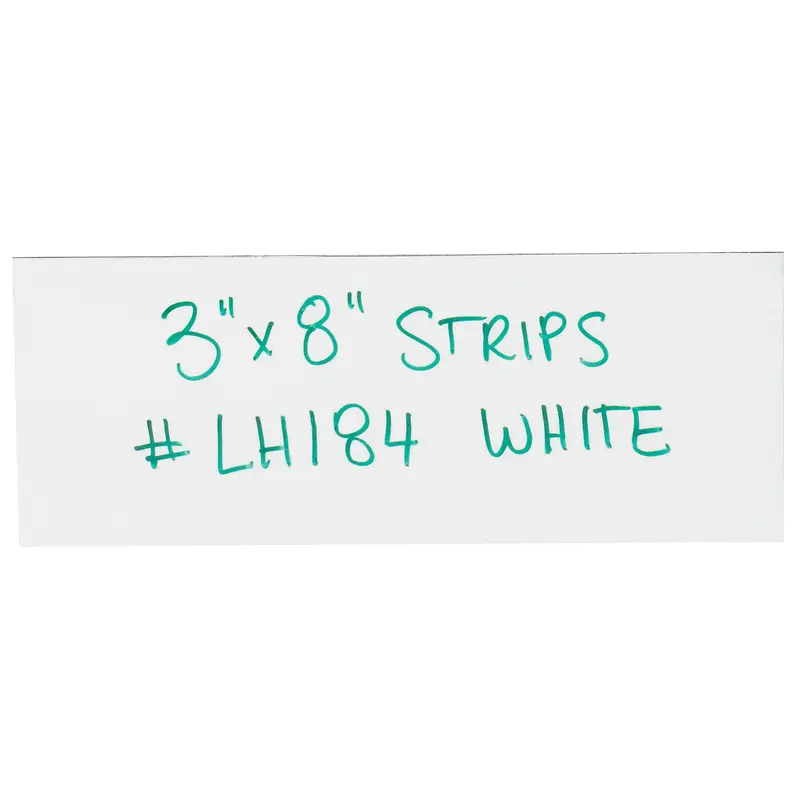 3 x 8" White Warehouse Labels - Magnetic Strips (LH184) Case Of 25