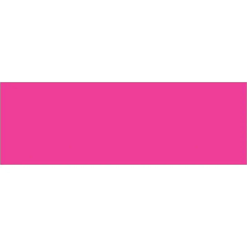 3 x 9" Fluorescent Pink Inventory Rectangle Labels (DL637K) Roll Of 250