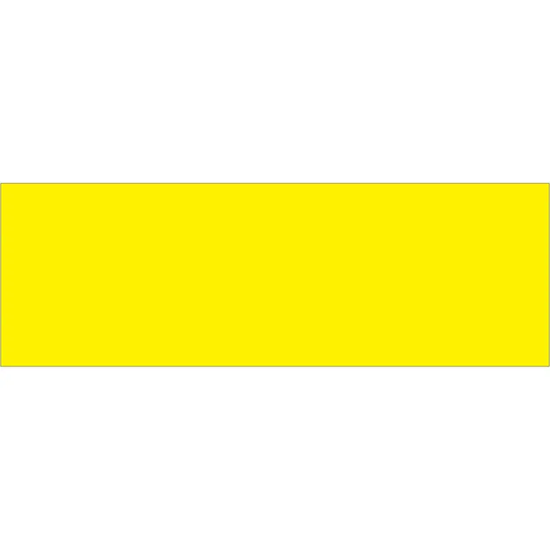 3 x 9" Fluorescent Yellow Inventory Rectangle Labels (DL637L) Roll Of 250