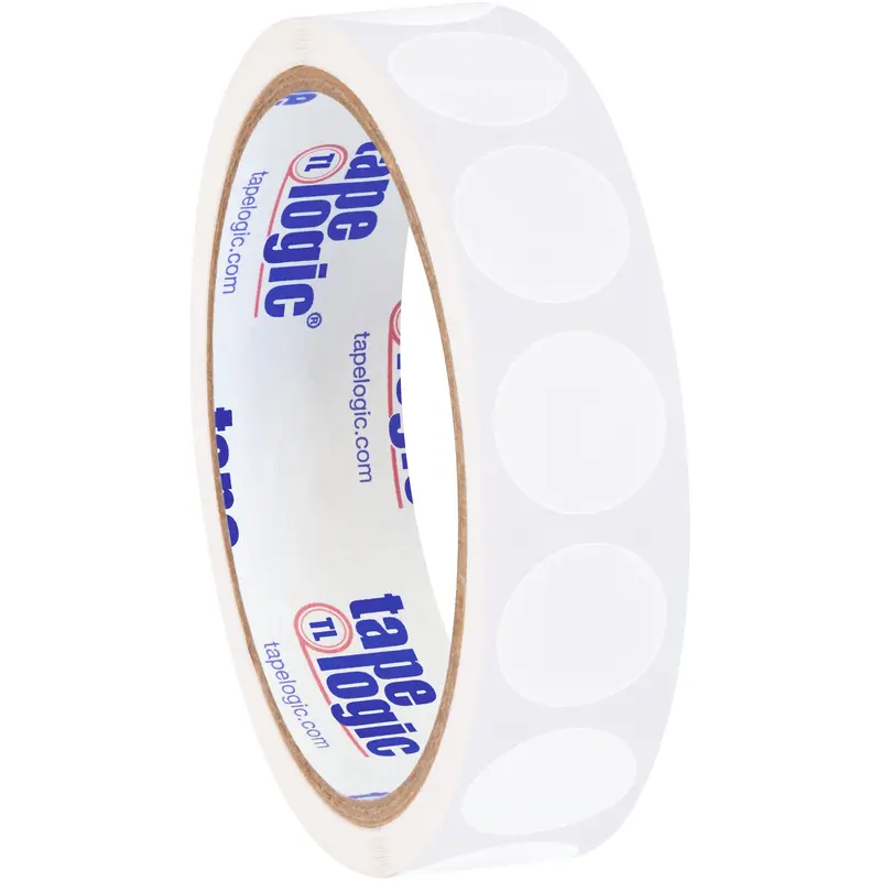 3/4" Circles - White Removable Labels (DL1388WH) Roll Of 500