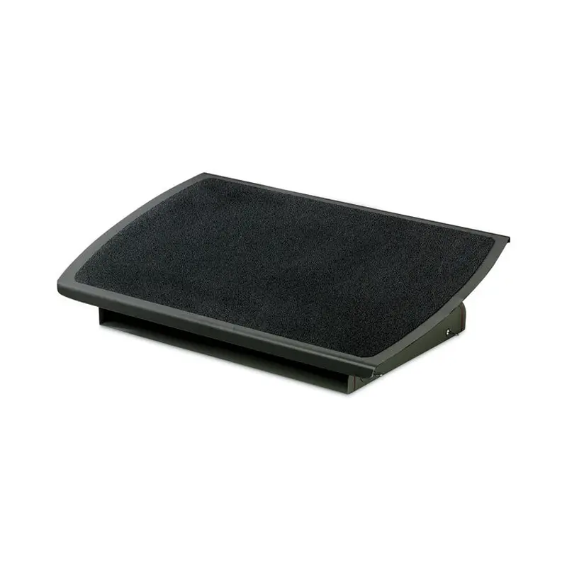 3M Adjustable Steel Footrest, Nonslip Surface, 22w x 14d x 4 to 4.75h, Black/Charcoal (MMMFR530CB) Each
