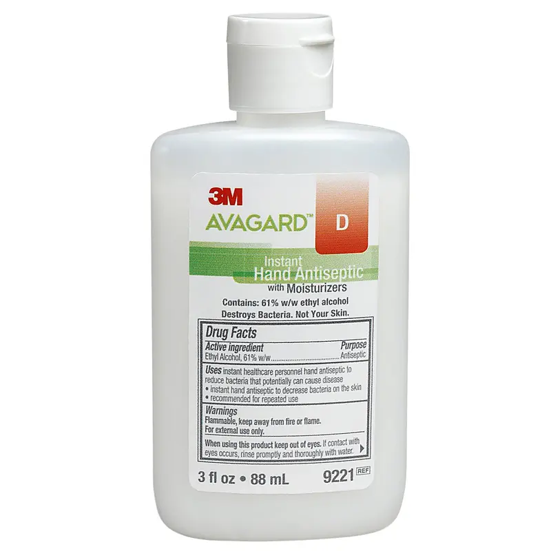 3M Avagard D Hand Sanitizer 3 oz. Ethyl Alcohol Gel Bottle (406350_CS) 48/CS