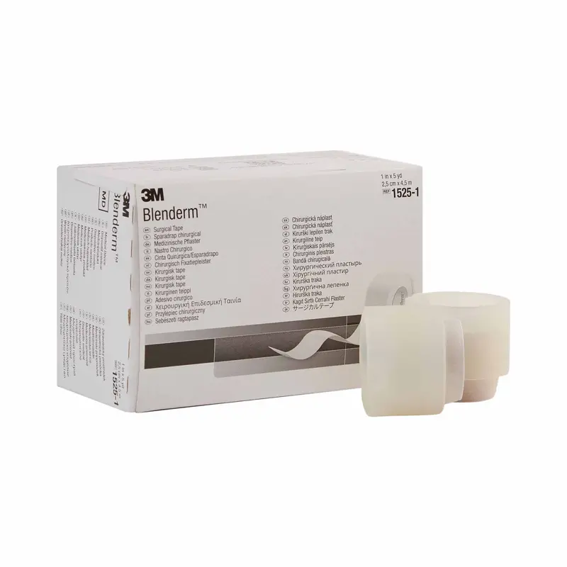 3M Blenderm Waterproof Medical Tape Transparent 1 Inch X 5 Yard Plastic NonSterile (5758_EA) 1/EA