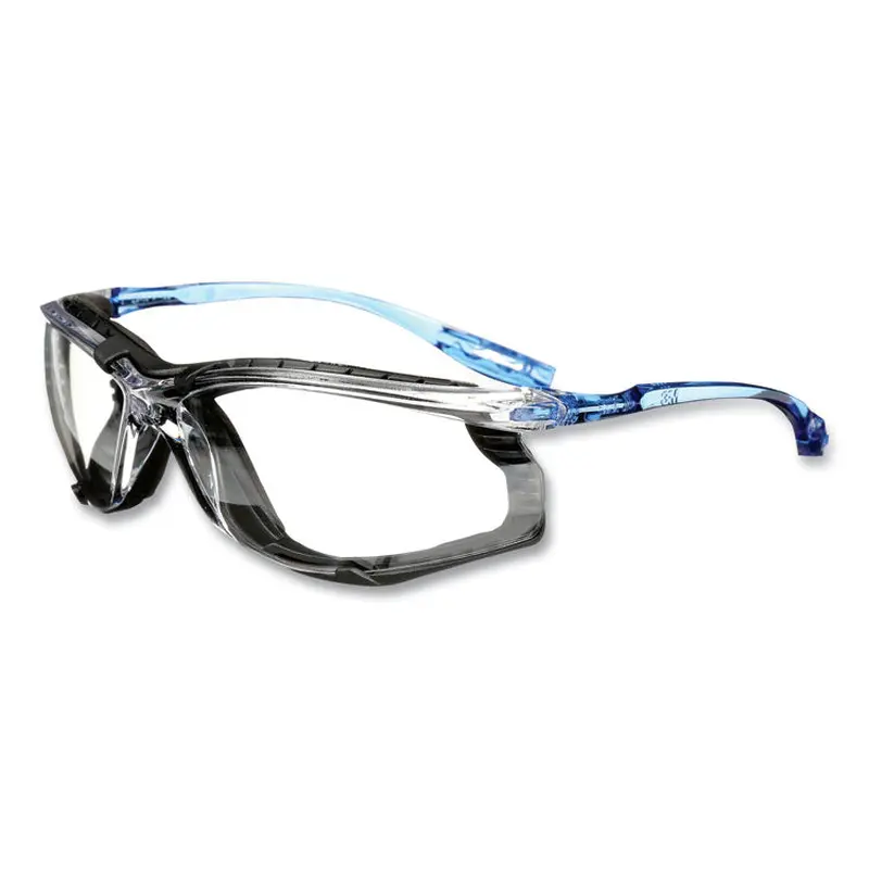3M CCS Protective Eyewear with Foam Gasket, Blue Plastic Frame, Clear Polycarbonate Lens (MMM1187200000) Each