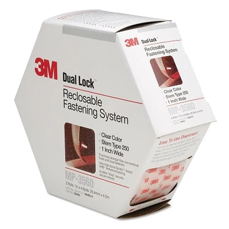 3M Dual Lock Reclosable Fasteners, Polypropylene, 2/Pk (405-051131-06463) 1 Pack