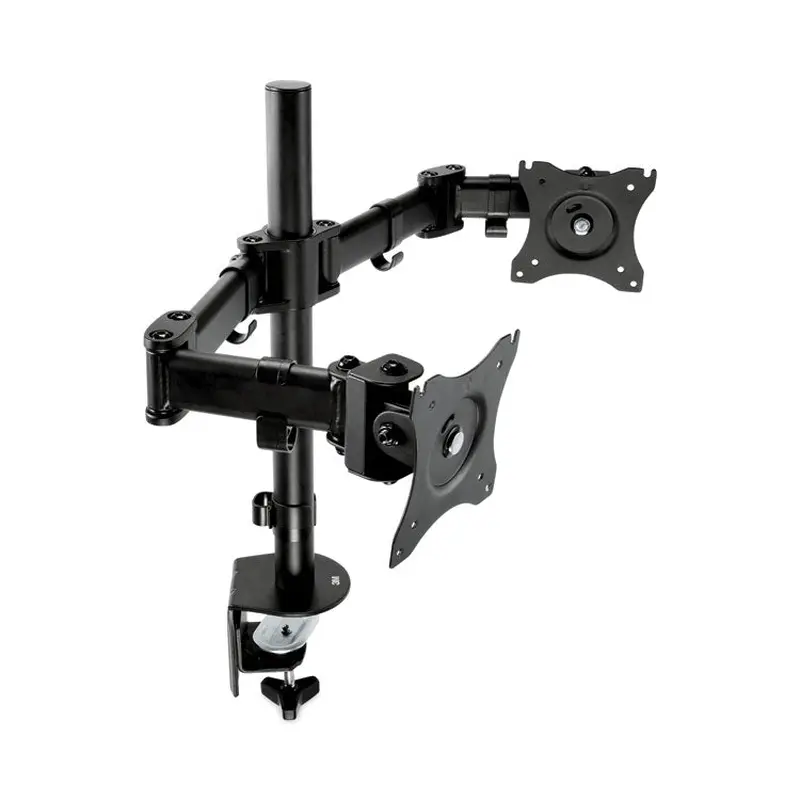 3M Dual Monitor Mount, For 27" Monitors, 360 Degree Rotation,  45 Degree/-45 Degree Tilt, 90 Degree Pan, Black, Supports 20 lb (MMMMM200B) Each