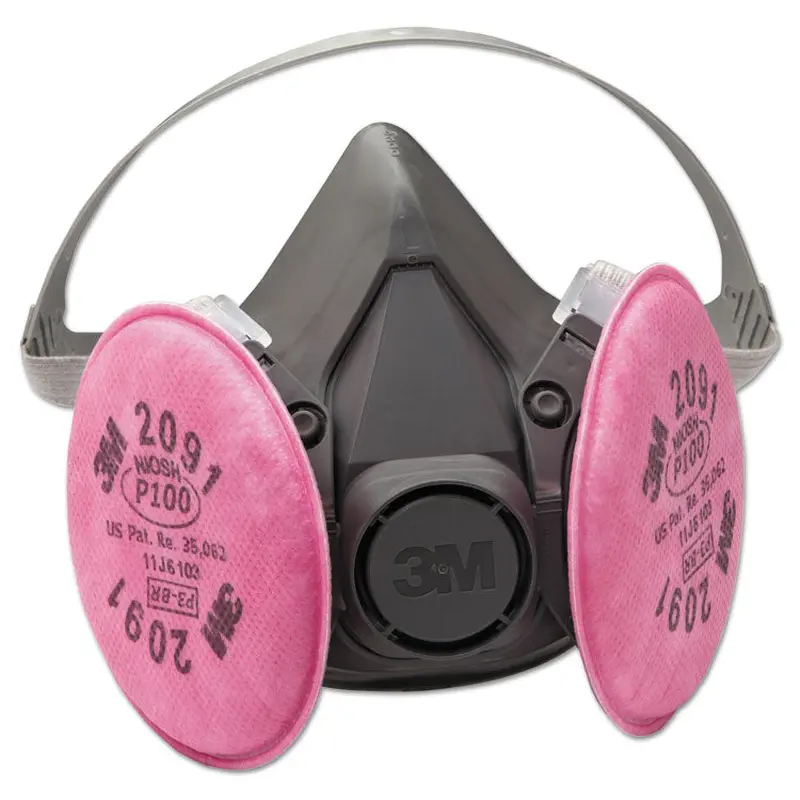 3M Half Facepiece Respirator 6000 Series, Reusable, Large (MMM6391)