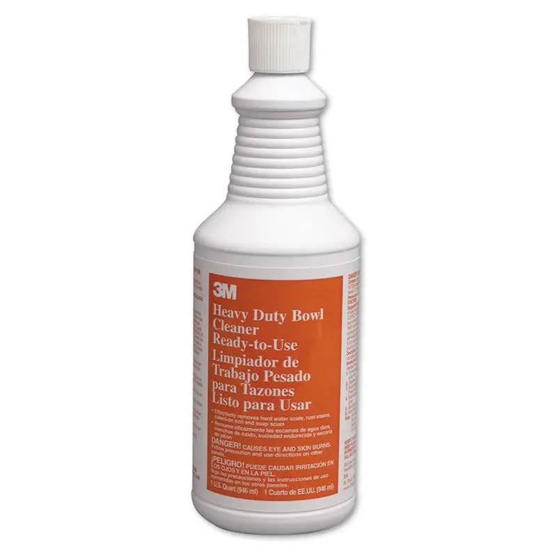 3M Heavy-Duty Bowl Cleaner, Liquid, 1 qt. Bottle, 12/Carton (MMM34764) Case of 12