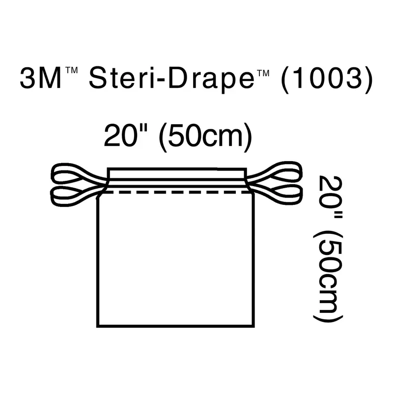 3M Steri-Drape Surgical Drape Isolation Bag 20 W X 20 L Inch Sterile (142526_CS) 40/CS